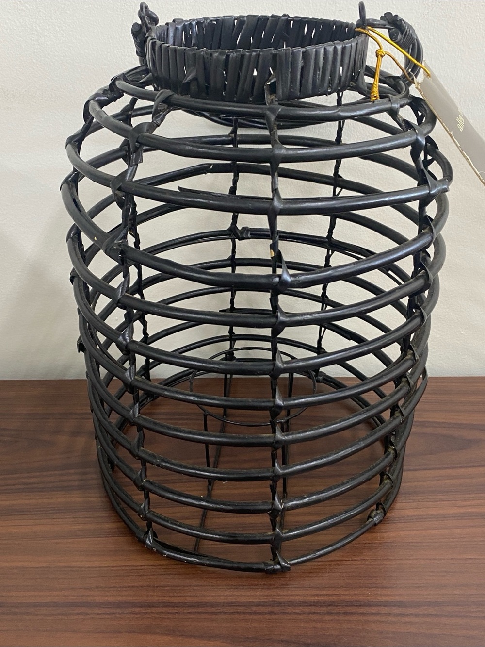 Allen + Roth Woven Rattan Lantern Holder - Picture 2 of 6